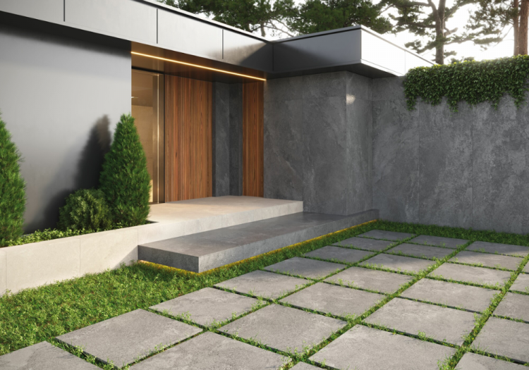 Các loại đá rối, đá chẻ giúp sân vườn thêm tự nhiên, tạo cảm giác thư giãn và gần gũi với thiên nhiên.