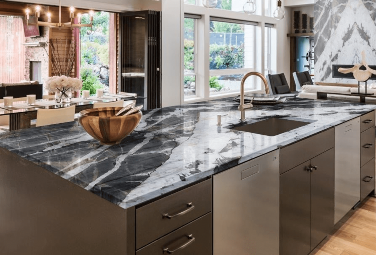 đá granite ốp bếp