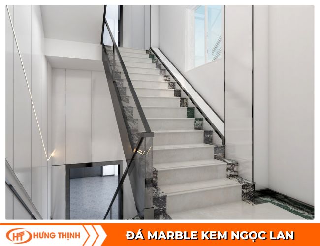 đá marble ốp cầu thang