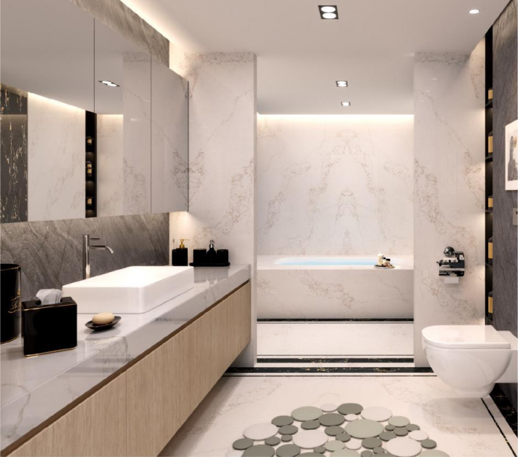 Tạo cảm giác tinh tế, sạch sẽ, dễ bảo dưỡng.