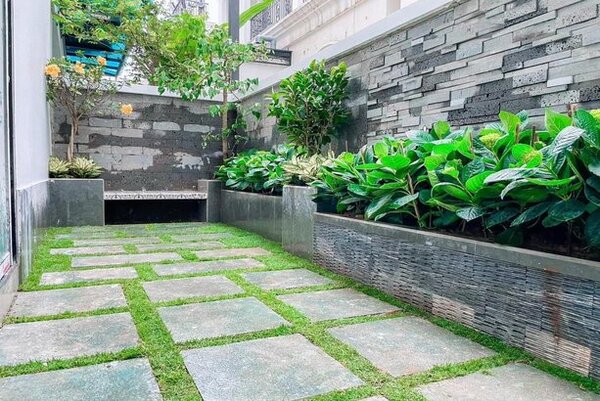 đá tự nhiên ngoài trời
