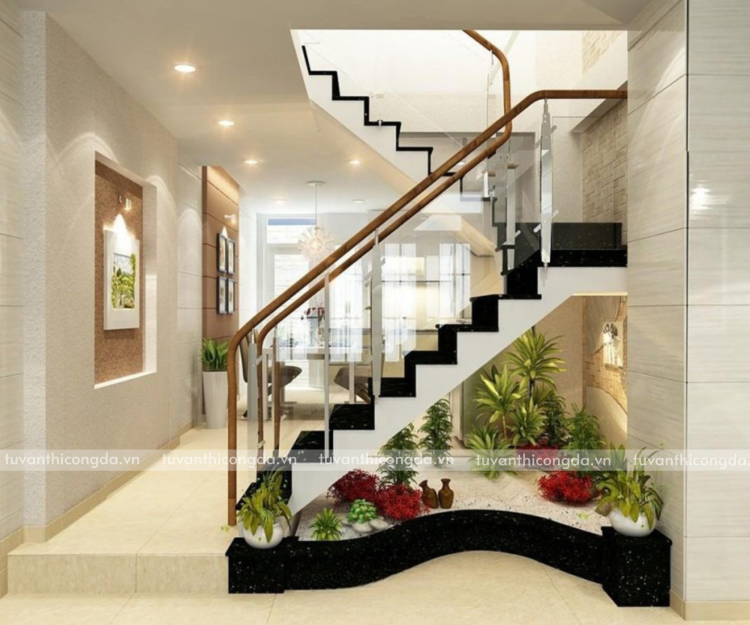 đá ốp giếng trời