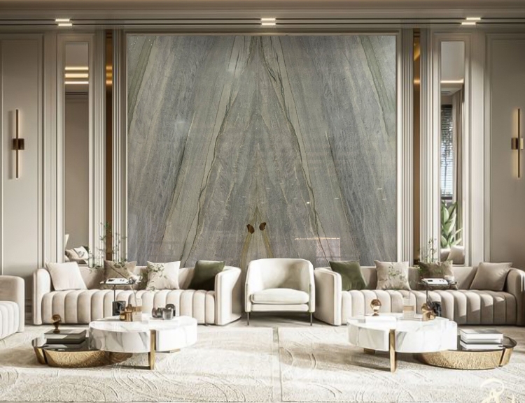 tranh đá đối vân marble