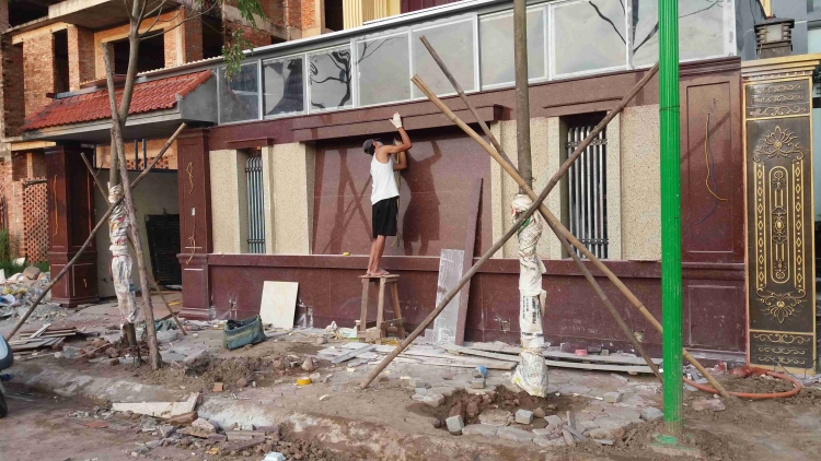 mẫu đá hoa cương ốp mặt tiền nhà