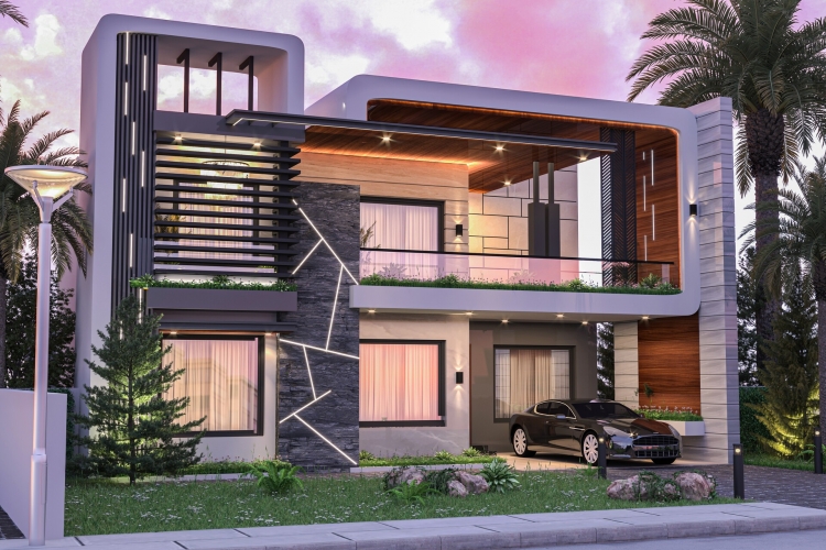 mẫu đá ốp tường mặt tiền