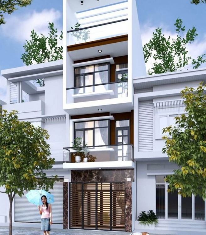 ốp đá mặt tiền nhà phố