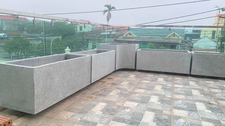 đá ốp bồn hoa