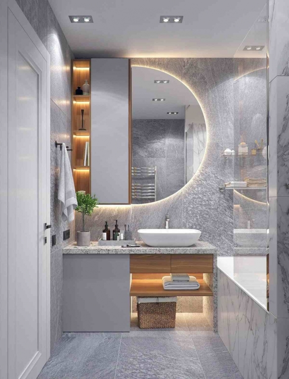 đá ốp nhà tắm cho nhà diện tích nhỏ