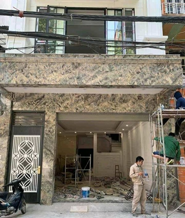 thi công ốp đá granite mặt tiền