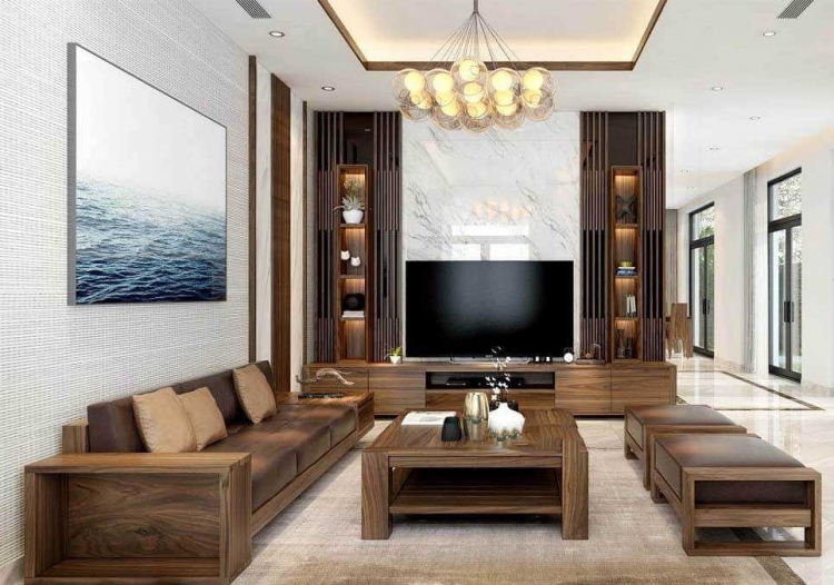 ốp vách tivi đẹp
