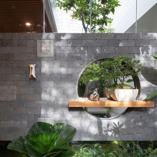đá ốp tường sân vườn