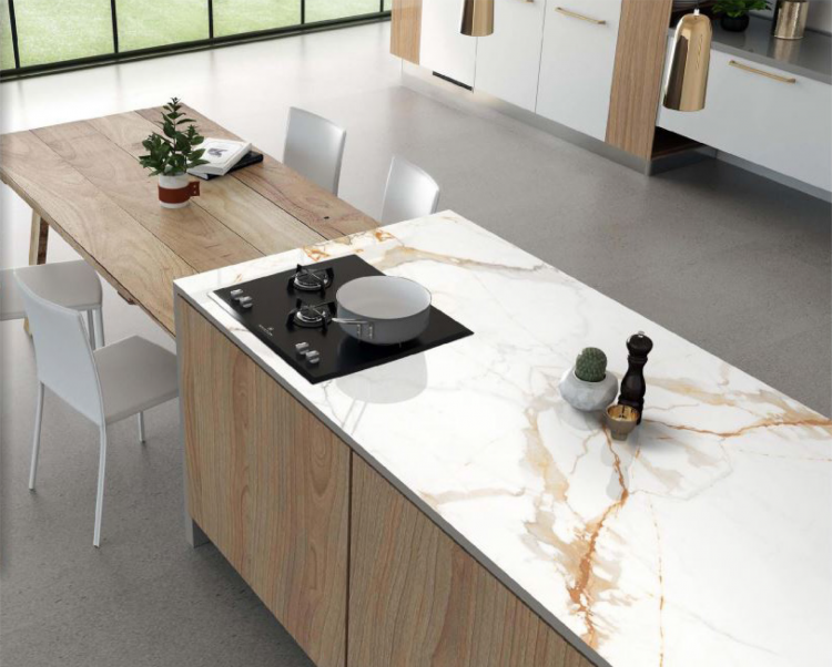 đá nung kết giả đá marble