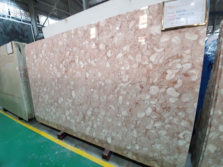 Đá Marble Hồng Sò
