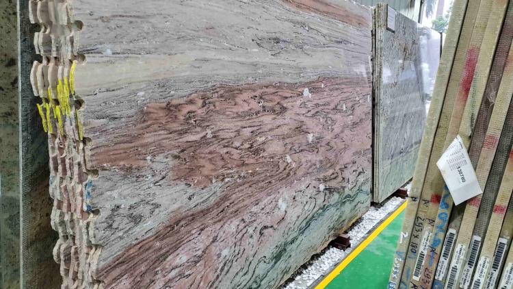 Đá Marble Red Wave