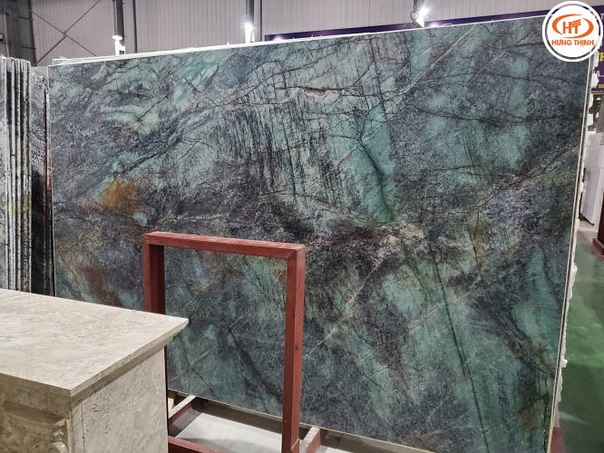 Đá Thạch Anh Blue Velvet Verde