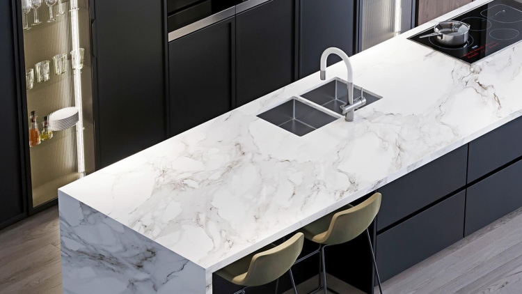 bàn bếp đá thạch anh