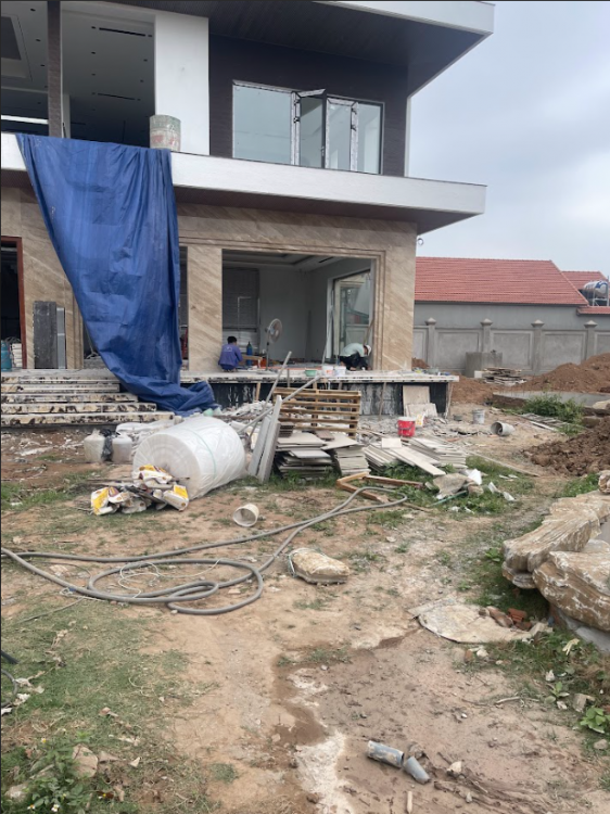 các mẫu nhà ốp đá mặt tiền