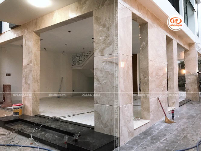 Marble làm mặt tiền