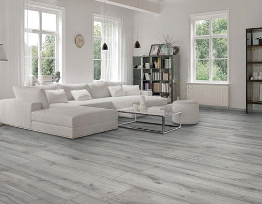 gạch lát nền màu xám vân gỗ