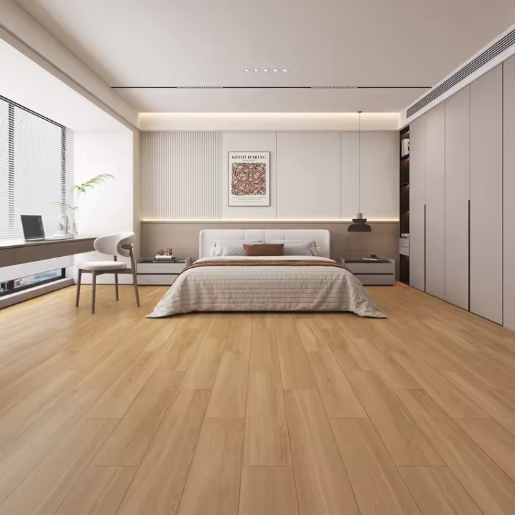 gạch lát nền phòng ngủ giả gỗ