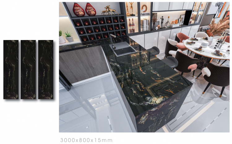đá ốp bếp nhân tạo