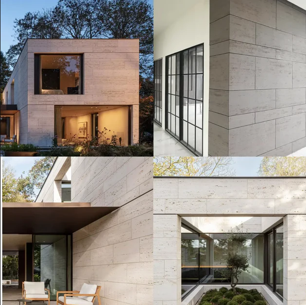 mẫu đá ốp tường mặt tiền