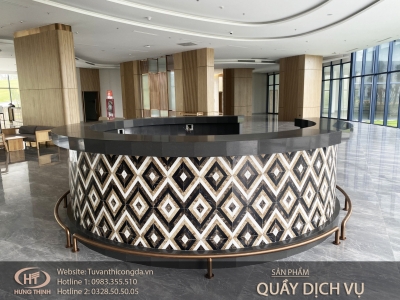 HOÀN THIỆN HẠNG MỤC VÁCH LỄ TÂN, QUẦY LỄ TÂN VÀ QUẦY DỊCH VỤ HOÀN THIỆN HẠNG MỤC VÁCH LỄ TÂN, QUẦY LỄ TÂN VÀ QUẦY DỊCH VỤ