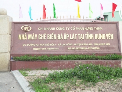 Thi công công trình Hưng Thịnh Nhà máy chế biến đá tại Hưng Yên