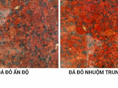 Phân biệt đá nhuộm và đá tự nhiên Phân biệt đá nhuộm và đá tự nhiên