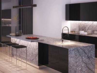 Đá thạch anh ốp bếp cho không gian hiện đại Đá thạch anh ốp bếp cho không gian hiện đại