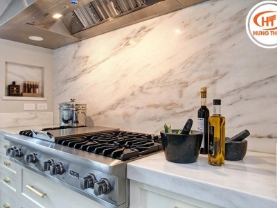 Đá ốp tường bếp sạch đẹp, bền cho không gian nấu nướng Đá ốp tường bếp sạch đẹp, bền cho không gian nấu nướng