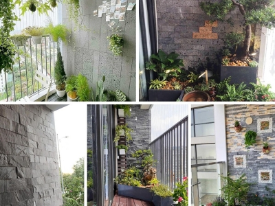 Đá ốp tường ban công – Xu hướng ngoại thất đẹp 2025 Đá ốp tường ban công – Xu hướng ngoại thất đẹp 2025