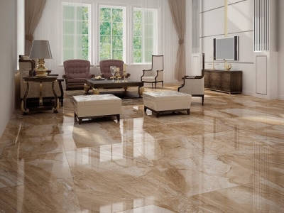 Đá nhân tạo vân gỗ lát nền phòng khách hiện đại Đá nhân tạo vân gỗ lát nền phòng khách hiện đại