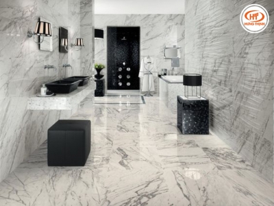 Đá marble trắng Ý lát nền cao cấp Đá marble trắng Ý lát nền cao cấp