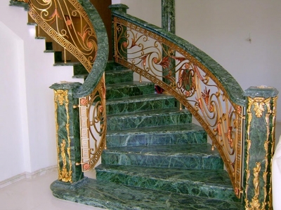 Đá hoa cương màu xanh dương ốp cầu thang Đá hoa cương màu xanh dương ốp cầu thang