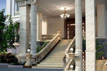 Đá ốp mặt tiền khu chung cư