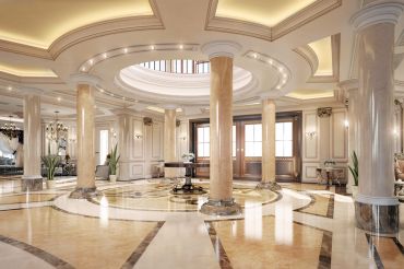 Đá ốp cột CLASSIC INTERIOR DESIGN IN QATAR