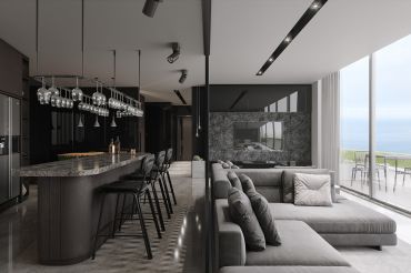 Ốp Đá Nội Thất Resort View Biển