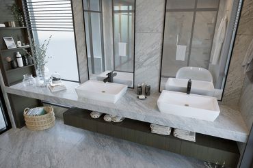 Đá tự nhiên ốp phòng tắm sang trọng và đẳng cấp