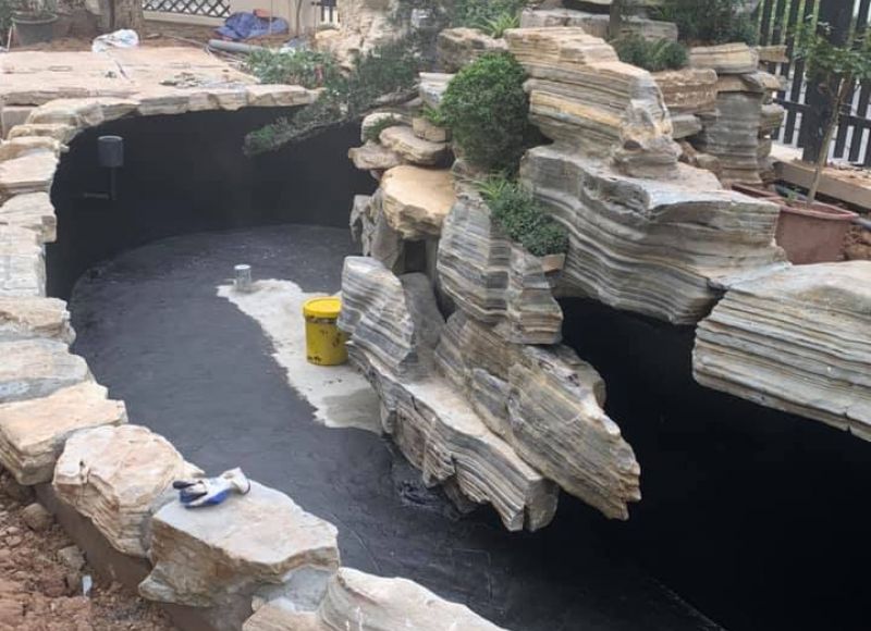 Đá ốp sân vườn biệt thự Sunshine Garden