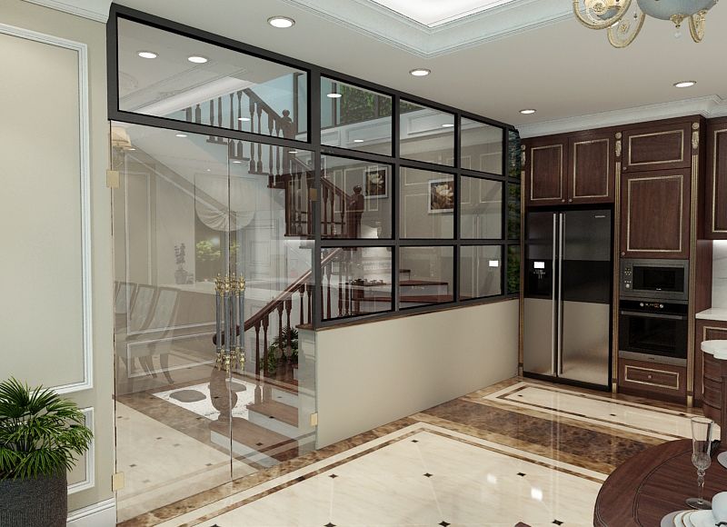 Đá ốp bếp biệt thự Đông Anh