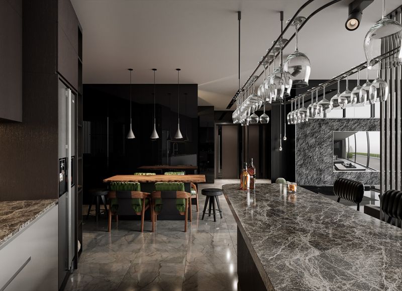 Ốp Đá Nội Thất Resort View Biển