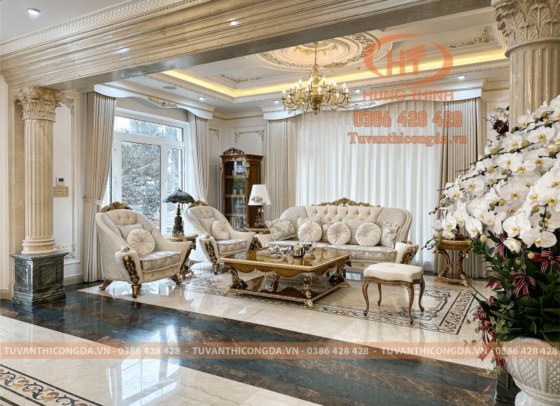 Lát sàn đá, đá hoa văn nội thất